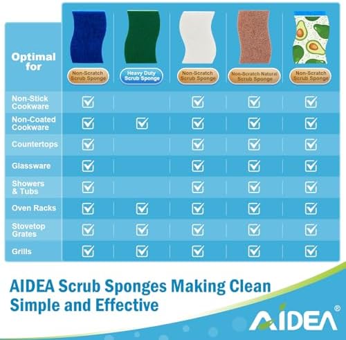AIDEA Sponges Kitchen, Non-Scratch Scrub Sponge - Image 7