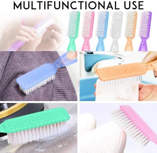 HOFASON 6 Pack Nail Brush for Cleaning Fingernails, Nail Brush Handle Grip - Image 7