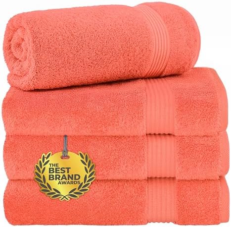 Cotton Paradise 100% Cotton Turkish Towel Set, Soft Absorbent Quick Dry by UNITEDHOMETEXTILE