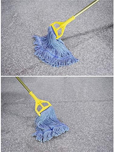 String Mop Heads Replacement Heavy Duty Commercial Grade Blue Cotton Looped End - Image 7