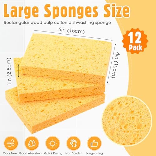 Tioncy 12 Pcs Extra Large Car Washing Sponges Bulk - Image 2