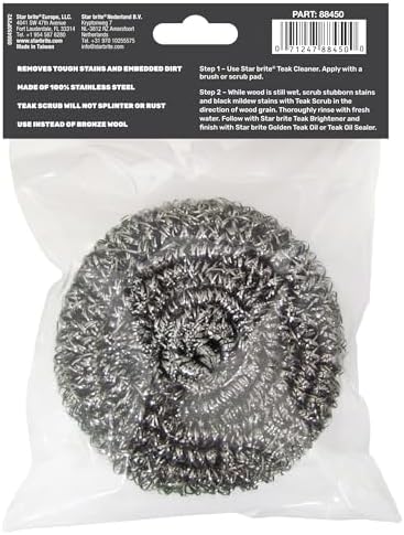 STAR BRITE Marine-Grade Stainless Steel Scrub Scouring Pad Scrubber - Image 2
