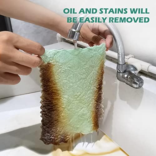 UMANI 12 Pack Microfiber Cleaning Cloths Reusable Textured Cleaning Rags - Image 4