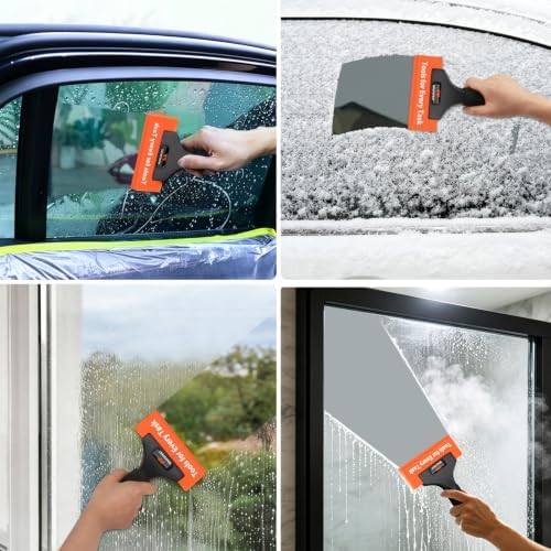 WRAPXPERT Rubber Squeegee 2 Pack, Window Tint Squeegee 5.1x 2 inch, - Image 7