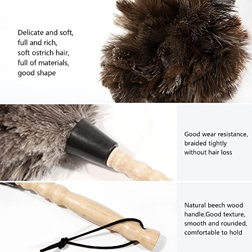 Ostrich Feather Duster 14 inch Fluffy Natural Genuine Ostrich Feathers - Image 3