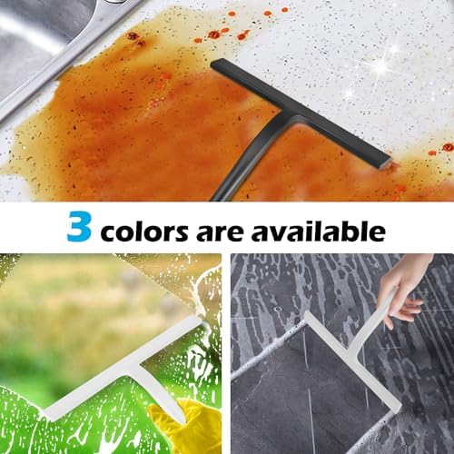 Shower Squeegee for Glass Doors, Mirror Window Tile Scrubber Cleaner - Image 3