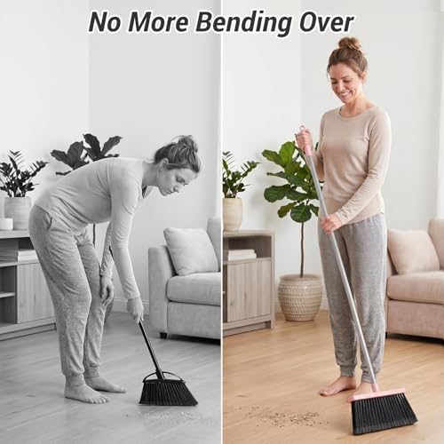 Broom with Dustpan Set for Pet Hair & Dust Cleanup - Image 7