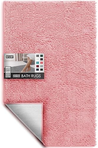 Hearth & Harbor Bathroom Rugs, Chenille Bath Mat by HearthHarbor