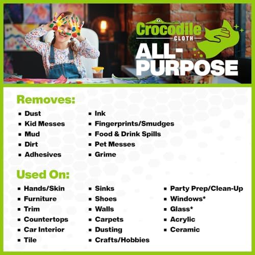 Crocodile Cloth All-Purpose Plant-Based Cleaning Wipes, 8 Packs - Image 4
