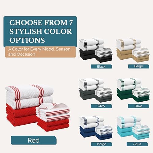 Casa Platino Kitchen Towel Set 8 Pc - Image 6