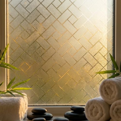 Frosted Geometric Pattern Window Privacy Film, 35.4"x 78.7" - Image 6