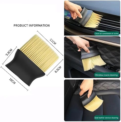 10pcs Auto Car Detailing Brush Set, Car Interior Cleaning Kit, Including 5pcs - Image 5