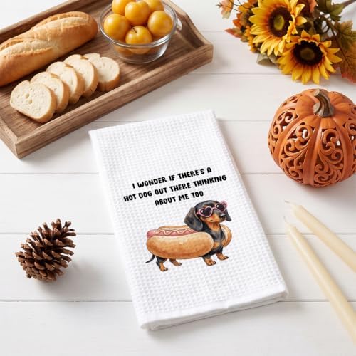 Funny Hot Dog Kitchen Towels Hostess Gift - Image 5