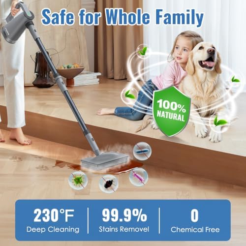 FEPPO Steam Mop & Detachable Handheld Steam Cleaner - Image 3