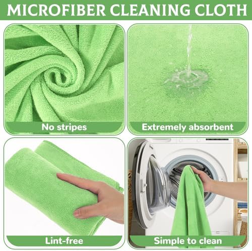 6 Pcs Extra Large Microfiber Cleaning Cloth Reusable Microfiber Towels Thick - Image 3