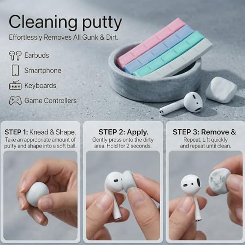 Airpod Cleaner Kit for Earbuds Pro 1 2 3 4, 4-in-1 Phone Cleaning Kit - Image 3