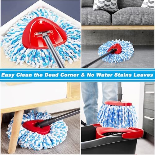 20 Pack Spin Mop Replacement Head, 100% Microfiber, Easy Wring Mop Refill - Image 3