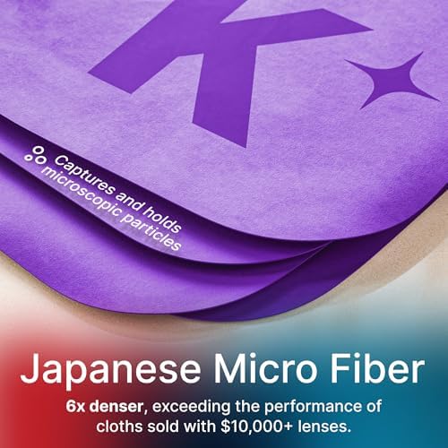 Koala Lens Cleaning Cloth | Japanese Microfiber | Blue & Purple - Image 3