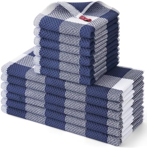 Homaxy Kitchen Towels and Dishcloths Set of 12 by Homaxy