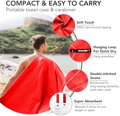 4Monster Quick Dry Travel Towel - Image 3
