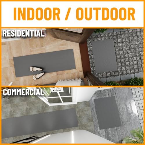 Ottomanso 4x7 Large Waterproof Floor Mat, Non-Slip Indoor Outdoor Door Mat - Image 2