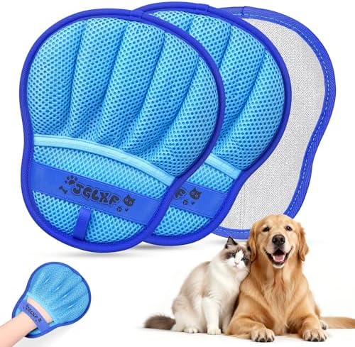 Pet Hair Removal Glove Cat & Dog, Electrostatic Reusable Hair Remover Tool by YourDiamondYourStyle
