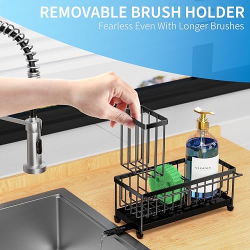 Cisily Sponge Holder for Kitchen Sink, Sink Caddy Organizer - Image 5