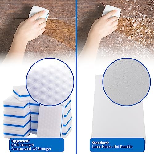 M. Neat Upgrade Melamine Sponge, 20 Pack Extra Thick More Lasting 3X Density - Image 4