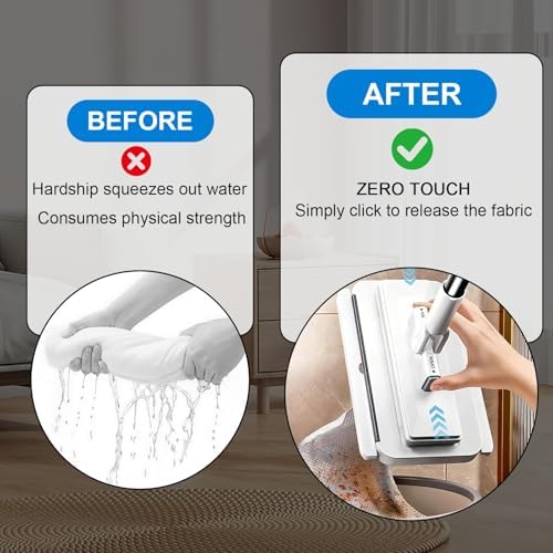Snap Grip Mini Mop, Hands Free Flat Mop - Image 4