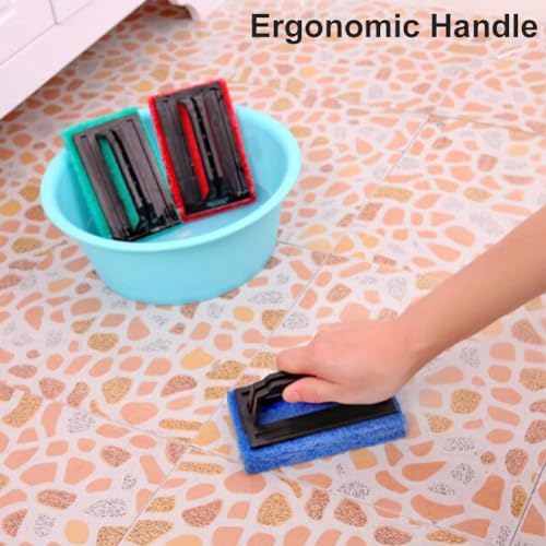 3‑Pack Hand‑Held Pool Scrub Brush Set, Non‑Scratch Sponge Tile Scrubber - Image 7