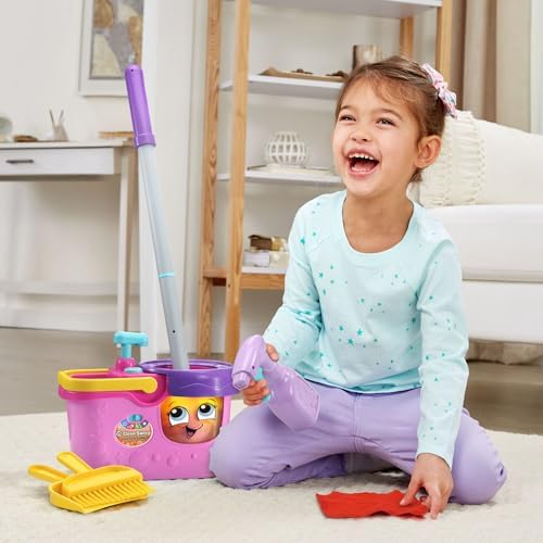 LeapFrog Clean Sweep Learning Caddy, Kids Mop and Broom Cleaning Toy Set - Image 4
