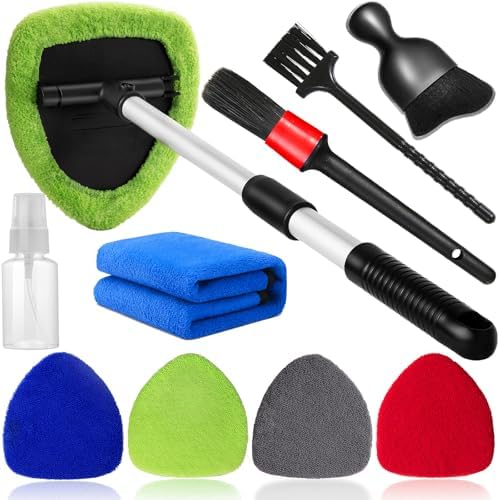 Qydipclin 10pcs Windshield Cleaning Tool Car Interior Window Cleaner Kit by Qydipclin