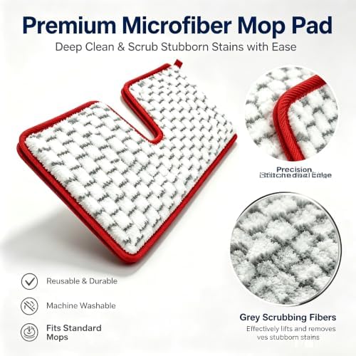 4packs Reusable Microfiber Spray Mop Pads Compatible - Image 4