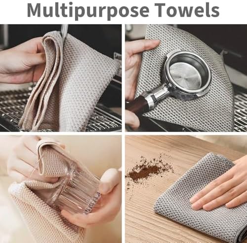 Barista Microfiber Towels 6-Pack, Coffee Cloths 12"x12" - Image 5