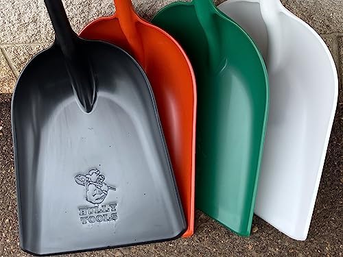 Bully Tools 42" One-Piece Poly Scoop Shovel D-Grip White, Made in USA - Image 5