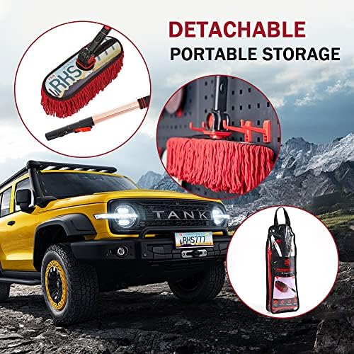 Extendable Car Duster, Grand Canyon Wax Cotton - Image 6
