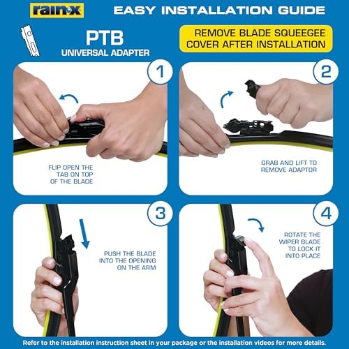 Rain-X Silicone AdvantEdge Wiper Blade 15" Windshield Wiper Blades Replacement - Image 6