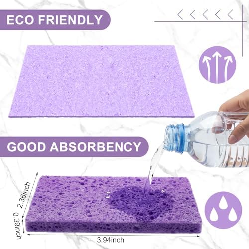Zhengmy 100 Pcs Sponges Bulk Sponges Kitchen Compressed Sponge - Image 2