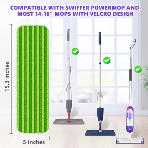 Reusable Mop Pads for Swiffer PowerMop: 6PCS Microfiber Mop Pads Refills - Image 5