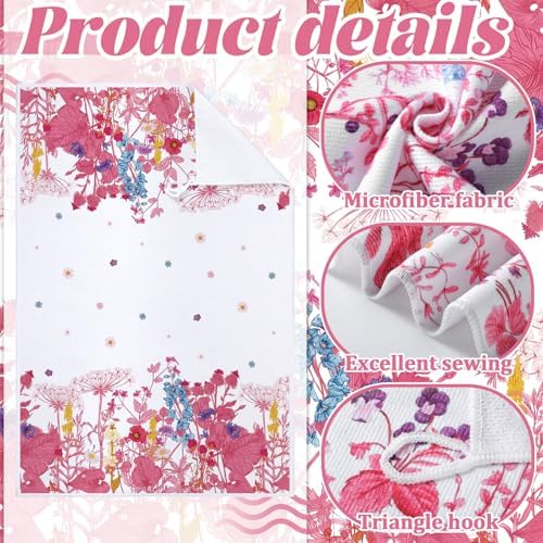 Bencailor 4 Pcs Wildflower Kitchen Towels - Image 5