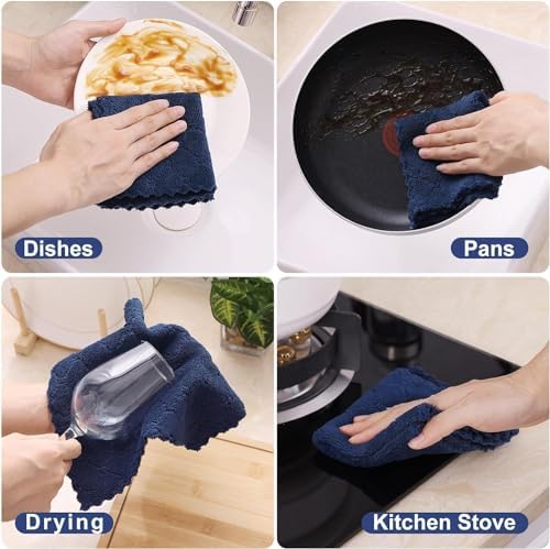 Homaxy 24 Pack Super Soft & Absorbent Dish Cloths - Image 4