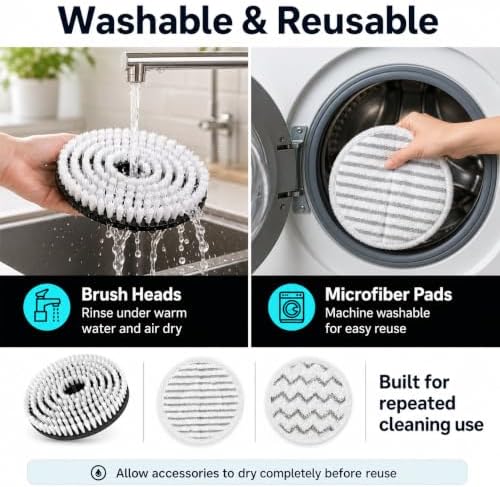 Steam & Scrub Mop Replacement Pads Kit - Image 6