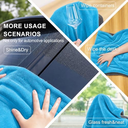 Car Drying Towel 2 Pack – 1300GSM Ultra Absorbent Microfiber, Twisted Loop - Image 7
