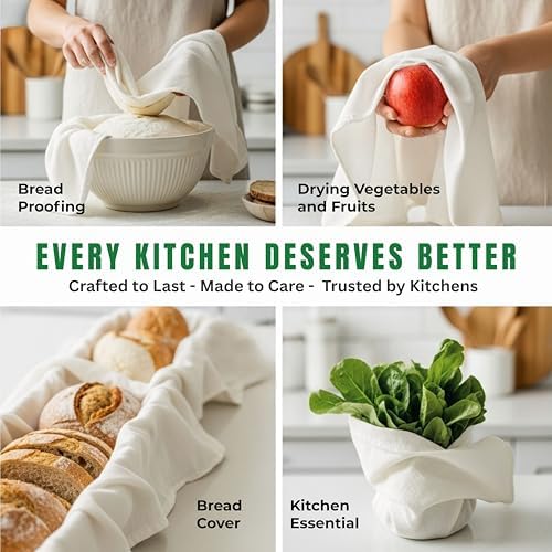 WHITEWRAP Flour Sack Towels| Tea Towel - Image 5