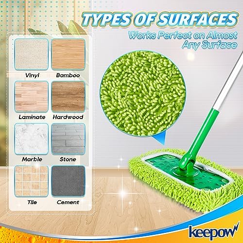 KEEPOW Reusable Microfiber Mop Pads Compatible - Image 5