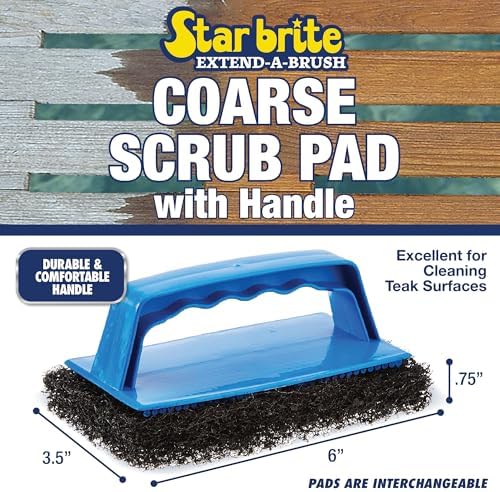 STAR BRITE Scrub Pad with Handle, Coarse Black - Image 2