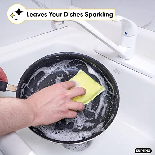 Microfiber Non-Scratch Dish & Kitchen Scrubber Heavy-Duty Household Cleaning - Image 5