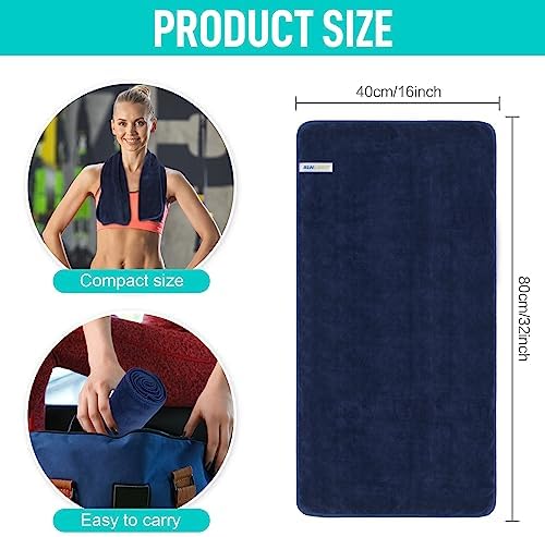 SINLAND Microfiber Gym Towels, Workout Sweat Towel 16x32In - Image 2