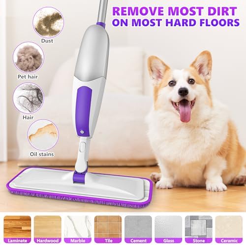 Microfiber Spray Mops for Floor Cleaning Wet Dry Use for Wood Laminate Tile - Image 5