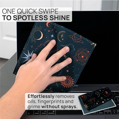Microfiber Wholesale Quick Cloth Glasses Cleaning Cloths 8x8 Astrology - Image 2